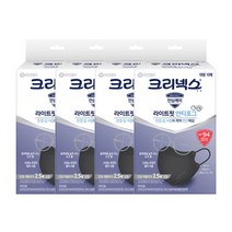 크리넥스 라이트핏 안티포그 마스크 KF94 성인용, 10개입, 4개, 검은색