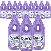 다우니 탈취파워 화이트티와 릴리 초고농축 섬유유연제 본품, 1.05L, 12개