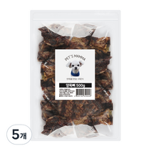 펫츠맘마 강아지 수제간식 500g, 양목뼈, 5개