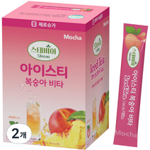 스테비아 아이스티 복숭아 100p, 500g, 2개, 100개입