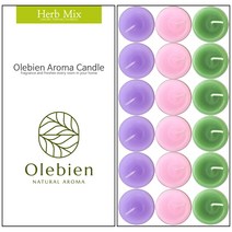 올레비엔 아로마캔들 14g, 허브믹스, 18개입