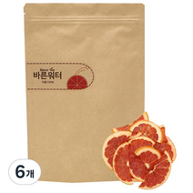 바른워터 건조자몽차, 60g, 1개입, 6개