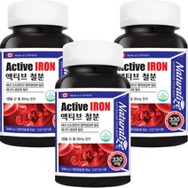 네추럴라이즈 액티브 철분, 100캡슐, 3개