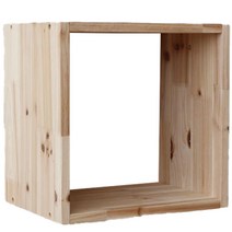 럼버잭 삼나무원목 공간박스 1단, 우드