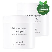 누니 데일리 턴오버 필 패드 80매, 145ml, 2개