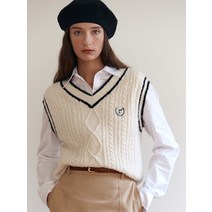 로라로라 CABLE KNIT VEST