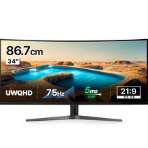 크로스오버 UWQHD IPS 울트라와이드 커브드 멀티스탠드 모니터, 86.7cm, 34LGD21W(무결점)
