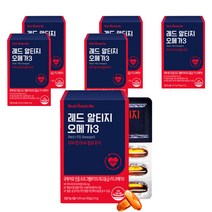뉴트리원 레드 알티지 오메가 3, 30정, 6개