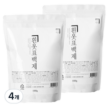 살림백서 흰옷 표백제, 1kg, 4개