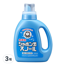 샤본다마 스노르 액상세제 본품, 1000ml, 3개