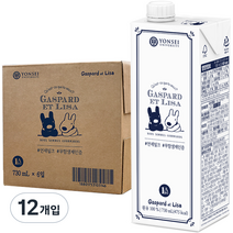 연세우유 무항생제인증 멸균우유, 730ml, 12개입