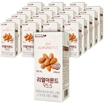바디랩 리얼아몬드 95.5, 190ml, 24개