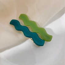 해피제이 복고 물결 헤어핀 2p 세트