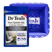 닥터틸즈 엡섬솔트 액티베이티드 챠콜라바 1.36kg + 족욕용 튜브, 1세트, 2L