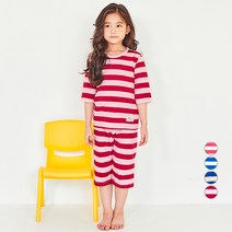 유니프랜드 아동용 싱글슬럽 오가닉 7부 내의 상하세트