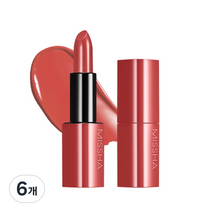 미샤 데어 루즈 쉬어 슬릭 립스틱 3.5g, 메이플 레드, 6개