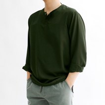 해리슨 냉감 헨리넥 긴팔 셔츠