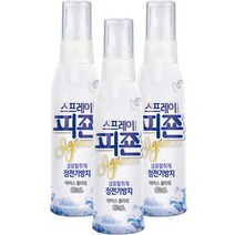 피죤 스프레이 시그니처 섬유탈취제 아이스 플라워향 본품, 80ml, 3개