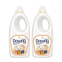 다우니 보타니스 섬유유연제 코튼 퓨어 러브 본품, 2L, 2개
