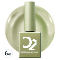 오즈네일 프리미엄 젤 컬러 10g, 08 퓨어 카키, 6개