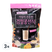 태광선식 아침이 든든한 검정콩선식가루, 3개, 1.2kg