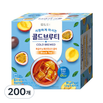 콜드브루티 복숭아&패션후르츠 홍차, 1.5g, 200개