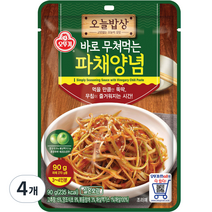 오뚜기 오늘밥상 파채양념, 90g, 4개
