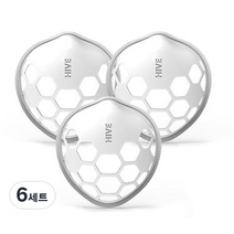 하이브 억스 숨쉬기 편한 마스크뽕 3p + 고정핀 6p 세트 L, 6세트, 투명