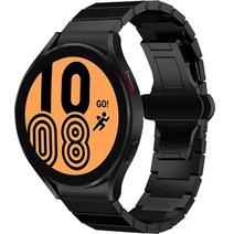 아이엠듀 갤럭시워치 메탈 스트랩 링크 브레이슬릿 커브형, 블랙