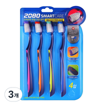 애경 2080 스마트케어 칫솔 4입, 4개입, 3개