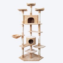 헬로망치 중형 캣타워 DS0085, 베이지, 1개