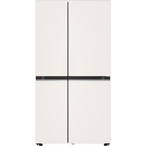 LG전자 디오스 오브제컬렉션 양문형 냉장고 메탈 매직스페이스 832L 방문설치, 메탈 베이지, S834MEE30