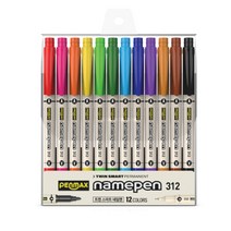 펜맥스 트윈네임펜 12종 세트, 혼합색상, 1세트