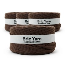 쎄비 브릭얀 300g 패브릭얀 져지얀 4볼 번들, 504 다크 초콜릿