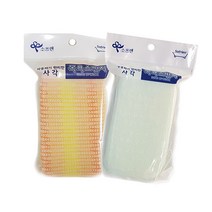 소프렌 사각 목욕스펀지, 랜덤 발송, 2개