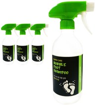 슈퍼케어 버블 풋삼푸 레몬민트향, 500ml, 4개