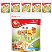 포스트 고소한 아몬드 후레이크 시리얼, 1000g, 6개