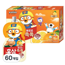 팔도 뽀로로 홍삼쏙쏙 오렌지맛, 1000ml, 6개, 오렌지