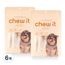 핏펫 츄잇 강아지 덴탈껌 50g, 피넛버터, 6개