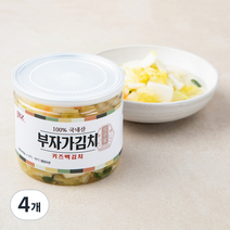 부자가김치 키즈 백김치, 400g, 4개