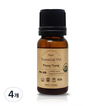 퓨어스 유기농 일랑일랑오일, 10ml, 4개