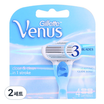 질레트 비너스 3중 면도날, 4개입, 2세트