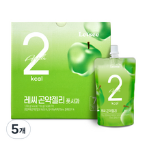 레씨 2kcal 풋사과 곤약젤리 7p, 1050g, 5개
