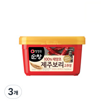 청정원 제주보리 고추장, 1kg, 3개