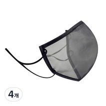 109 숨쉬는 마스크 L, 1개입, 4개, 블랙