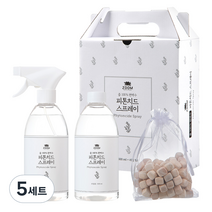 줌100%편백수 피톤치드 스프레이 500ml+리필500ml+편백칩증정 세트, 5세트