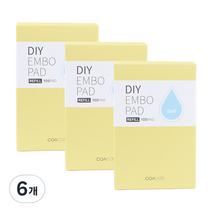 코아코스 DIY 엠보 패드 리필 6cm, 105개입, 6개