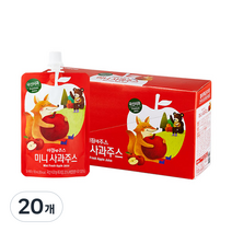 아침에주스 서울우유 미니 사과 주스, 100ml, 20개