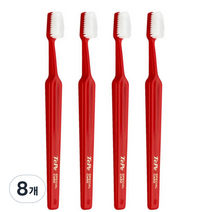테페 스페셜케어 초극세사모 헤드 대 칫솔 빨강색, 1개입, 8개