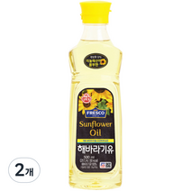 오뚜기 프레스코 해바라기유, 500ml, 2개